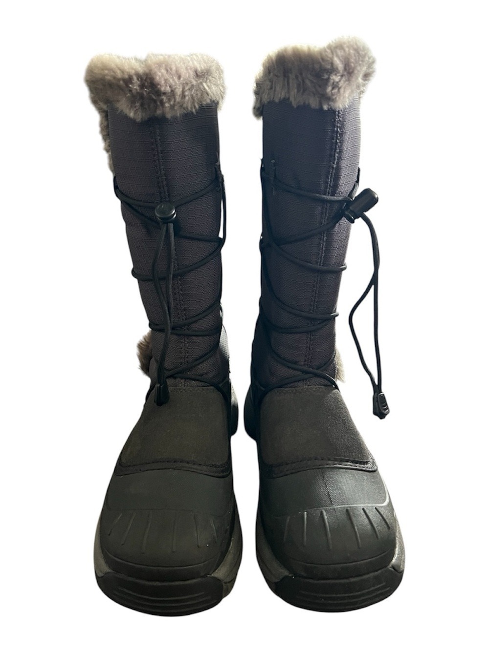 Baffin Ella Womens Black Snow Boots Sz 10 Waterproof Polar Faux Fur Winter Boots